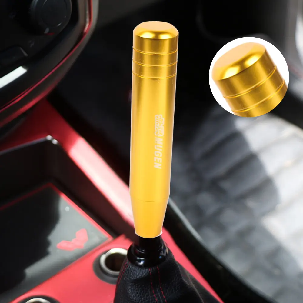 Brand New Universal 18CM JDM MUGEN Gold Manual Transmission Long Gear Shift Knob shifter