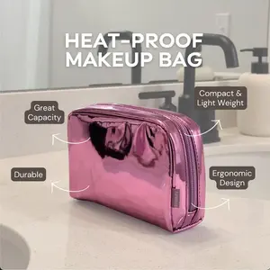 Small Insulated Makeup & Cosmetic Bag Heat-Proof Compact Lightweight Durable Ergonomic Design Great Capacity Ships From Dallas Texas