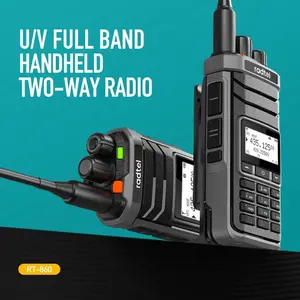Radtel RT-860 Multi Band Ham Radio HF UHF VHF Dual Band with AM USB LSB CW CB LW MW SW SSB Reception, 1024 Channels, 2000mAh Bat Portable Walkie Talkie Handheld Walkie Talkie