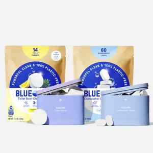 Blueland Dishwasher & Toilet Bowl Cleaner Duo, Mineral & Plant-Based Tablets with Storage Tins, Fragrance-Free & Lemon Cedar Blueland Dishwasher & Toilet Bowl Cleaner Duo, Mineral & Plant-Based Tablets with Storage Tins, Fragrance-Free & Lemon Cedar