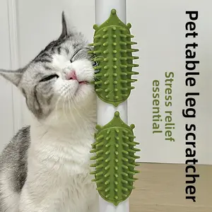 Cat scratcher with table leg straps for fixation, self-entertaining cat toy, pet supplies, hair cleaning and massage cat comb