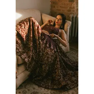 Avalon Wine Embroidered Lehenga Choli