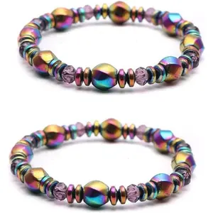 2 count Lunula Electroactive  Bangle for Women Men Lymph Detox Bracelet,Lunula  Bangle Armelle Electroactive Auroras Bangle Bracelet