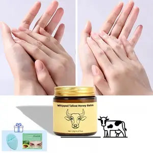 【Honey Balm】Organic Grass-Fed Beef Tallow Balm with Raw Honey - Handmade All-Natural Moisturizer for Soft, Smooth, Radiant Skin