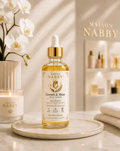 MAISON NABBY Growth & Shine Hair Serum – Rosemary & Biotin Hair Oil for Hair Growth and Shine 4 oz