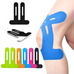 Precut Kinesiology Tape for Knees – Waterproof & Elastic Athletic Tape for Knee Support, Stability & Pain Relief | Breathable, Hypoallergenic & Latex-Free | Ideal for Basketball, Running & Training
