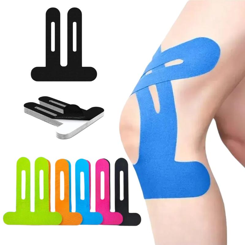 Precut Kinesiology Tape for Knees – Waterproof & Elastic Athletic Tape for Knee Support, Stability & Pain Relief | Breathable, Hypoallergenic & Latex-Free | Ideal for Basketball, Running & Training