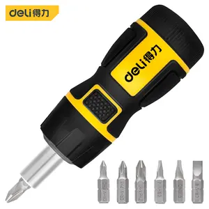 7-in-1 Ratcheting Multi-Bit Screwdriver Set Quick-load Mechanism Screwdriver