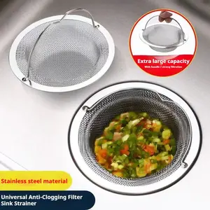 3-Piece Sink Filter Mesh, Anti-Clog Kitchen Dishwasher Strainer, Water Basin Basket Filter, Durable and Efficient Drainage Solution