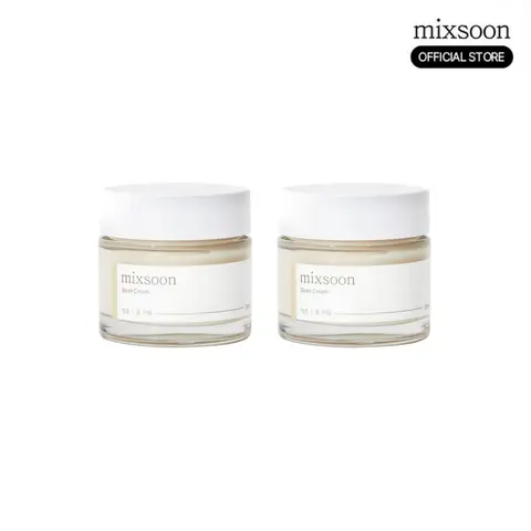 [mixsoon Official Shop] Bean Cream Duo (50ml x 2) - Intensive Korean Moisturizing Cream for Glass Skin, Hydrates, Repairs Skin, Supports Glowup