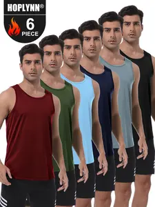 HOPLYNN 6 Pack Men's Quick Dry Workout Tank workout tops Breathable Gym Sleeveless Muscle Shirts for Active Men workout clothes men gym outfits   gym fits