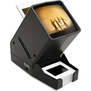 35mm Slide & Film Negatives Viewer-Slide Viewer with 3X Magnification and LED-Lighted Viewing for 35mm Slides and Negatives, USB or   (4AA  & USB  Included)