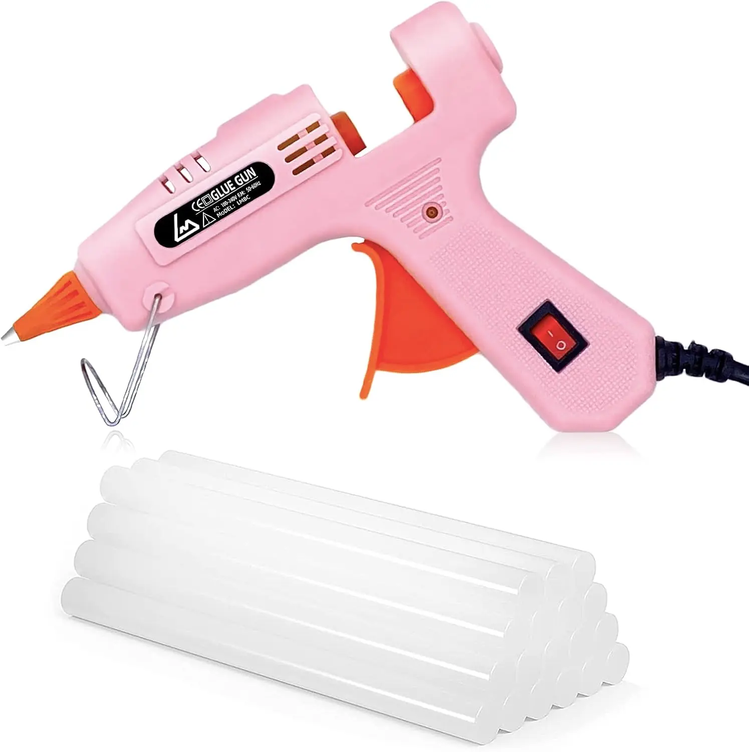 Mini Hot Glue Gun Kit with 20 Glue Sticks, 20W Fast Preheating Hot Glue Gun And Sticks Set for School Crafts, DIY Arts & Quick Home Repairs,