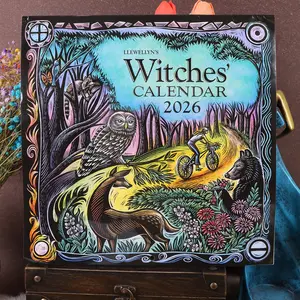 2026 Witches' Calendar & Witchcraft Book - Wheel of the Year Planner with Moon Phases, Astrology Data, Magical Rituals