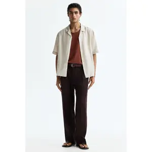 H&M Relaxed Fit Tailored linen-blend trousers