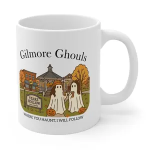 Gilmore Girls Inspired 11oz and 15oz Mug, Halloween Cup Fall Gilmore Ghouls, Cozy Coffee Cup for Fan, Gifts for Her, Holiday Mugs, Home Decor