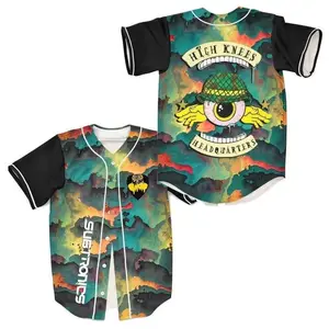 Subtronics Drippy Camo Baseball Jersey EDM Music Shirt, EDM Festival Family Gift, Unisex Breathable Men's Jersey, 420 Lover Graphic Shirt, Gift For Baseball Fan EDM Electronics Music