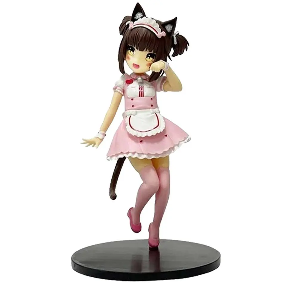 18cm NEKOPARA Anime Chocola and Vanilla Cute PVC Figure, Standing Animation Model Toy for Collection, Decoration Gift (Toys & Hobbies), Chocolate And Vanilla