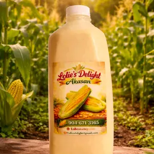 Akasan 1.8L Haitian Beverage - Traditional Corn-based Food Mix with Rich Creamy Flavor & Natural Ingredients