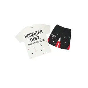 Scottie White/Black Painter T-Shirt/Short Set