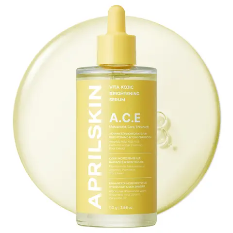 [APRILSKIN Official] A.C.E Vita Kojic Serum for Brightening & Glow｜3-Second Brightening｜Kojic Acid & Vitamin C for Uneven Skin Tone｜Korean Skin Care