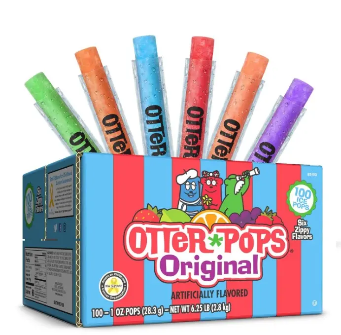 Otter Pops Freezer Pops, Original Variety Pack, 100 Count