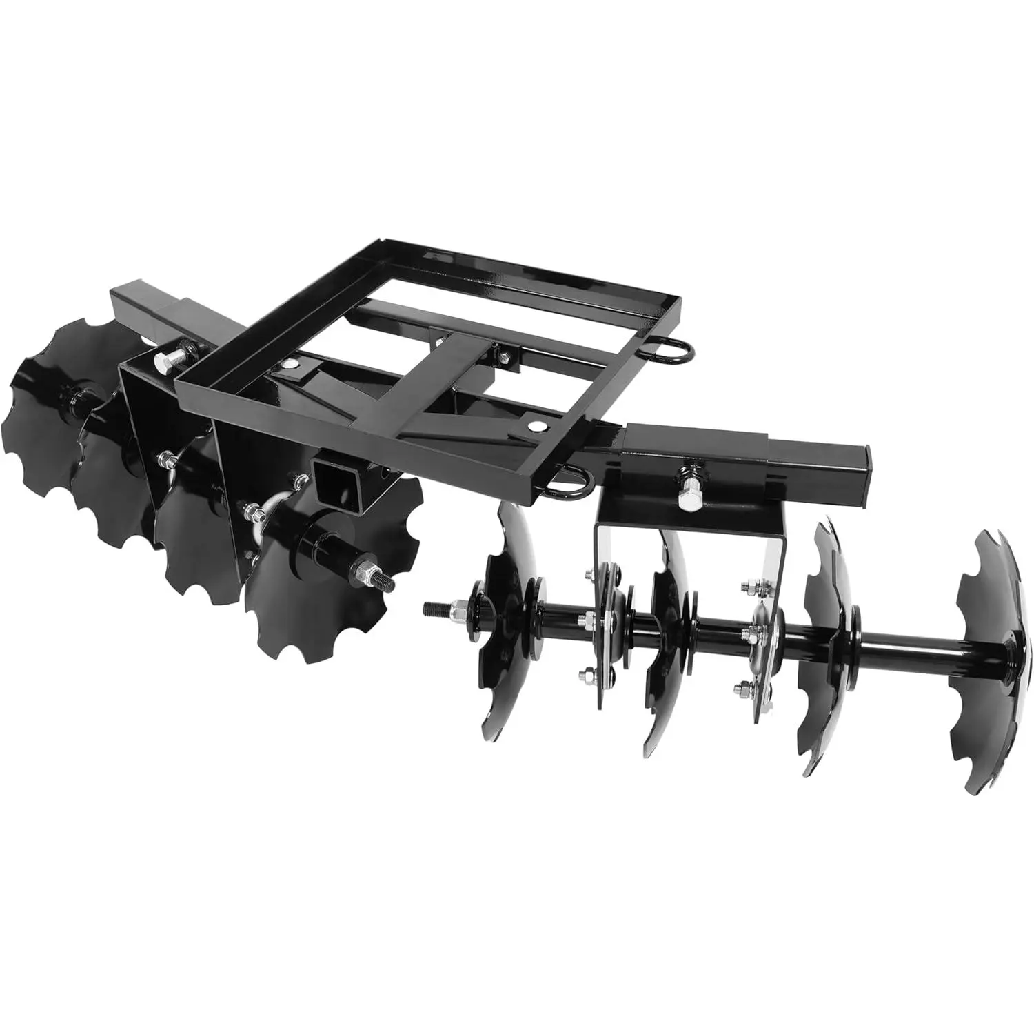 54" Cut Width Disc Harrow 2 Inch Receiver for ATV UTV Pull Behind Garden Tractor Accessory, Assembly Required