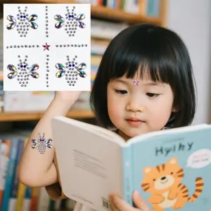 Cross-border stage performance facial rhinestones, acrylic makeup, crystal face stickers, tear eye makeup, body art rhinestones