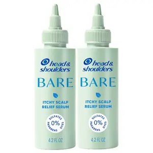 Head & Shoulders BARE Itchy Scalp Relief Serum, Instant Cooling, Lightweight, Anti-Dandruff, 4.2oz (2 pack)