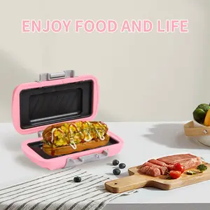 Mini Microwave Sandwich Toast Bread Maker, Compact Design, Non Stick Griddle, Makes Sandwiches, Breakfast Toasts, Hot Dogs, Includes Recipe Book