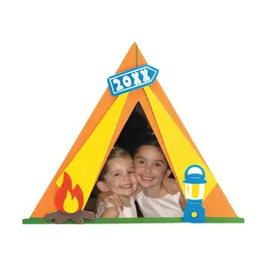 Dated Camping Picture Frame Magnet Craft Kit - Makes 12