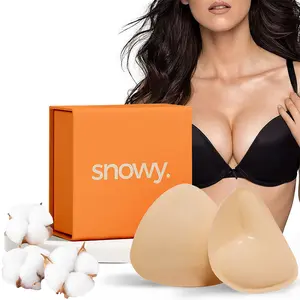 Snowy Sticky Push Up Bra Cups Reusable Sweat Resistant Backless Adhesive Inserts Portable Waterproof Push-Up