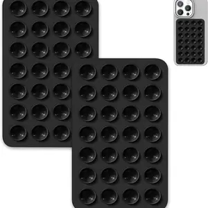 5pcs Versatile Silicone Phone Grip with Double-Sided Suction Cup, Strong Adhesive Stand for iPhone & Android, Ideal for Selfies & Videos, Cell Phone Holder, Phone Mount