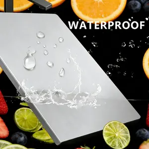 Stainless Steel Chopping Board, Non-slip Kitchen Chopping Board, Kitchen Cutting Board, Kitchen Accessories, Household Kitchen Gadgets Hygiene Cleaning Vegetables Knives