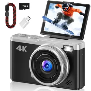 MaxMango D72 64MP Digital Camera with 180° Flip Screen Vlogging Camera