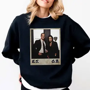 Elliot Stabler And Olivia Benson T-Shirt, Law And Order Sweatshirt, Elliot and Olivia, SVU Vintage Hoodie Cotton