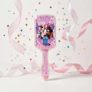 Cartoon Cushion Comb | Long Handle Hair Brush, Detangling & Scalp Massage Styling Comb, Cute Hair Tool for Women & Girls