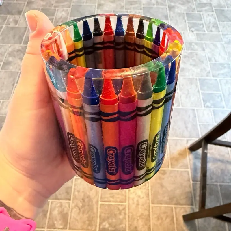 Crayon Jar, Made of Resin, Pencil or Pen holder