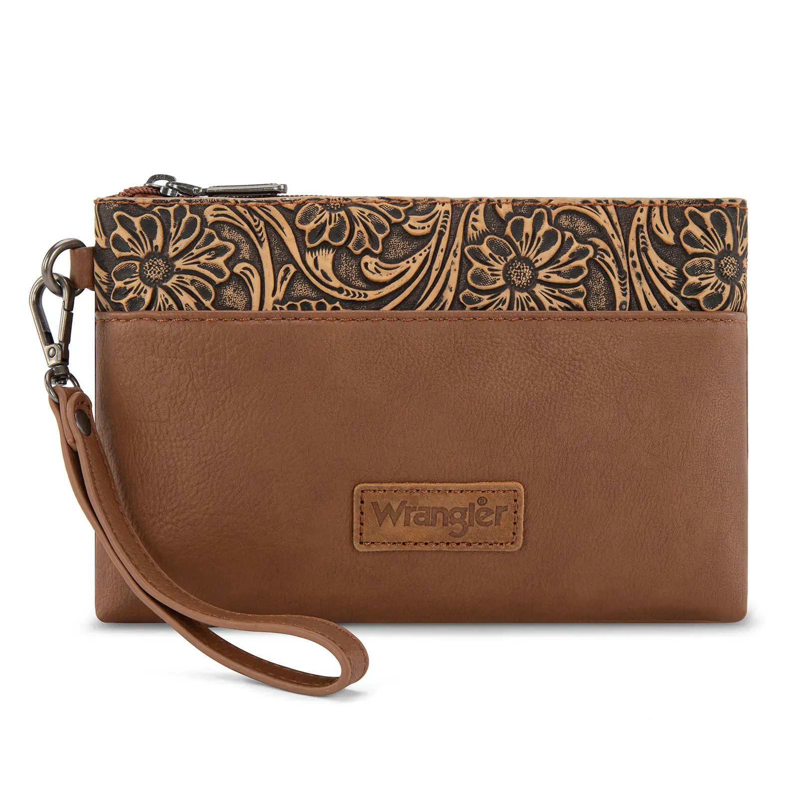 Wrangler Wristlet Purse for Women Clutch Purse Credit Card Holder Phone Organizer with Detachable Wrist Strap