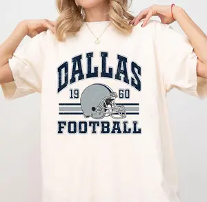 Dallas Football Game Day Graphic Unisex T-shirt, Dallas Football Shirt, Cowboy Tee, Fans Gift, Vintage Style Tshirt Top Menswear Cotton Streetwear Casual