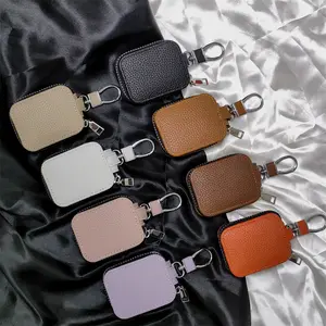 Airpods1/2/3/4/pro pro2 pro3 headphone case | Business | Lychee pattern | Zipper headphone case | Portable | for Airpods 1 2 3 4 pro/pro2 pro3 Earphone Protective Cover