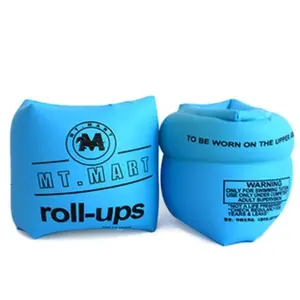 Arm Bands for Kids and Adults - Inflatable Swimming Arm Bands with Safety Warning, Blue, Pink, Orange - For Beginners, Pool and Water Safety, Inflatable Swimming Rings, Swimming Accessories, Lively Design, Durable Inflatable