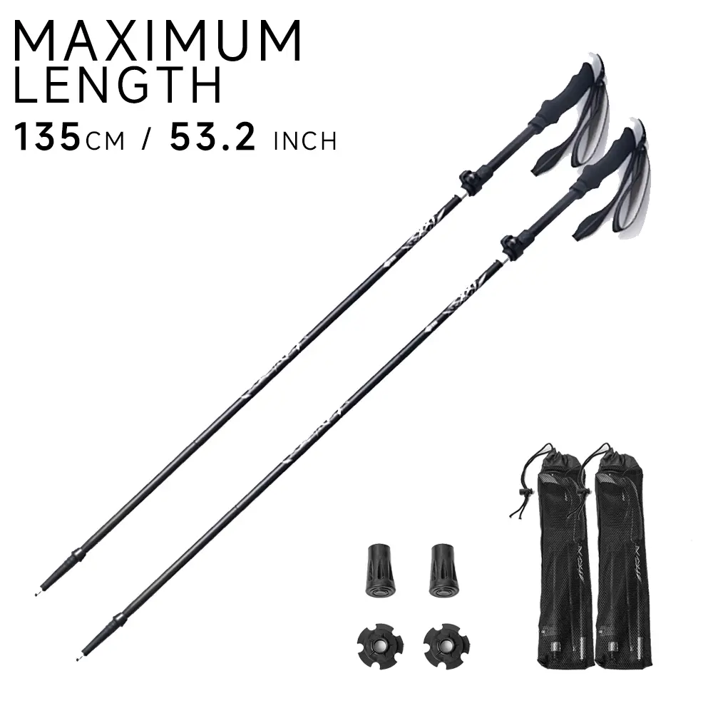 Adjustable Foldable Hiking Stick night hike gift for outdoorsmen collapsible poles