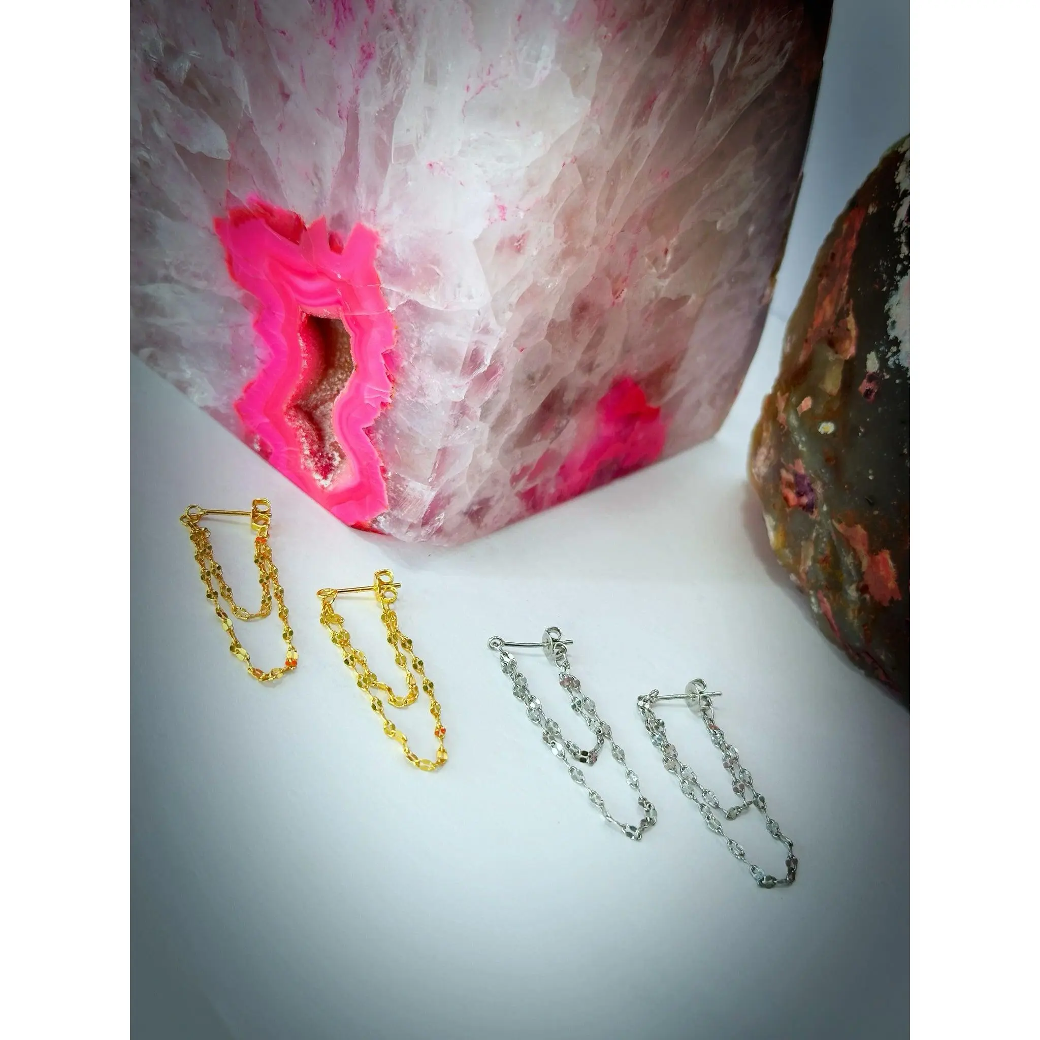 "Two Chains" Earrings