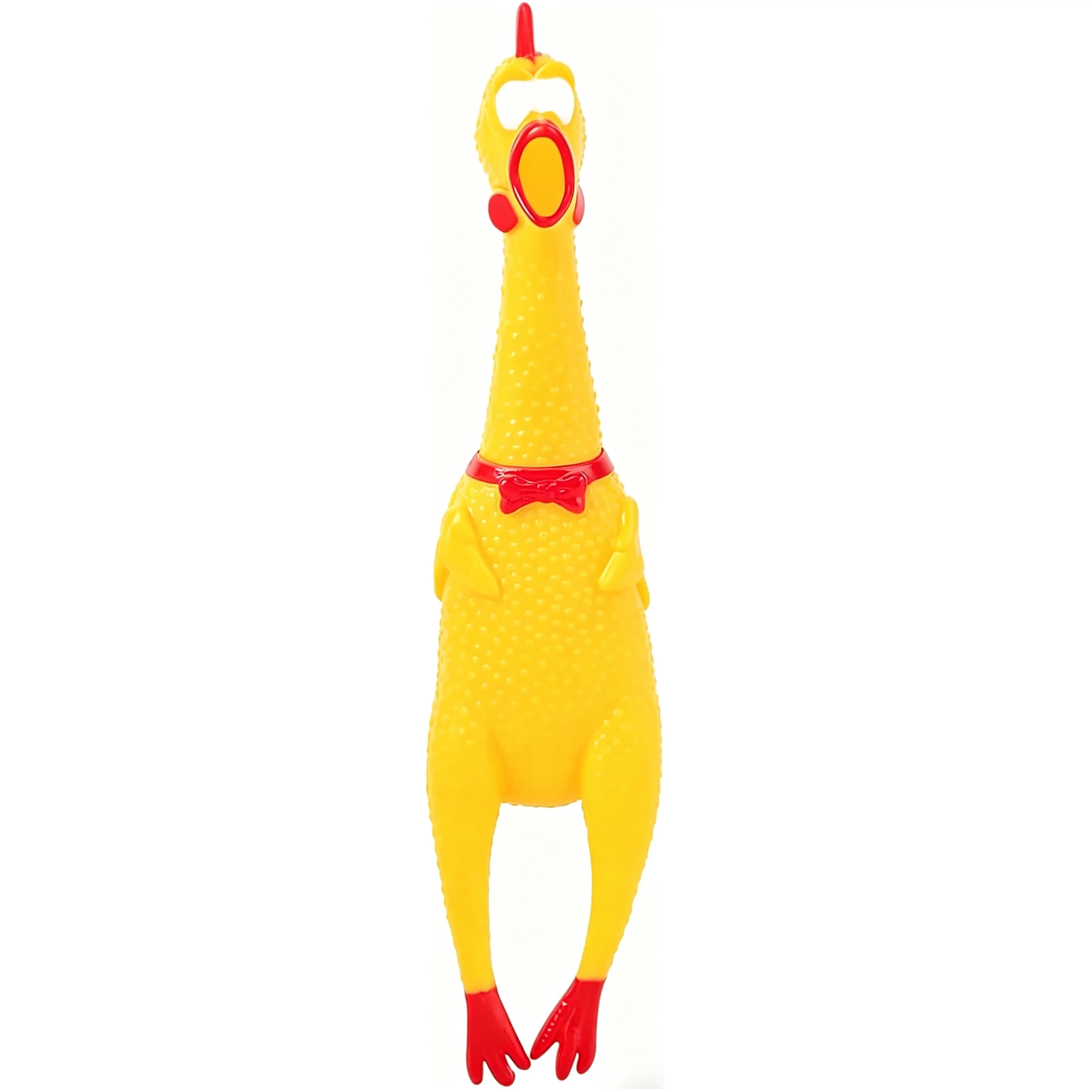Loud Screaming Squeaky Chicken Novelty Squeeze Toy, Funny Pet Chew Toy for Dogs, Hilarious Prank Gag Gift, Perfect Party Favor, Goodie Bag Filler and Holiday Basket Stuffer for Kids and Adult Party Entertainment