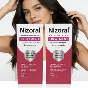 Nizoral Anti-Dandruff Shampoo 2% Ketoconazole 60ml Gentle Cleansing Formula for Itchy & Flaky Scalp Care Clinically Proven Treatment