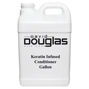 David Douglas Beauty Keratin-Infused Liquid Conditioner & Shampoo (1 Gal) - Plant-Powered, Chemical-Safe Haircare with Vanilla, Serum-Boosted Daily Post-Wash Smoothing, Anti-Frizz Hair Restorer