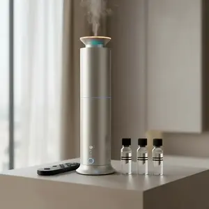 Tall Air 2 Lighthouse – Loved by TikTok Mom Bloggers 2026 – Rechargeable Wi-Fi Smart Diffuser / Waterless Cold-Air / 1000 SqFt Room Coverage / 7-Color Mood Light / Auto Touch