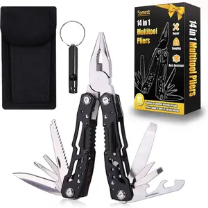 2pcs 24-In-1 Multi-Functional Universal Pliers Set, Durable Non-Slip Maintenance Tools, Wire Cutting Function, Ideal for Survival Camping Hunting