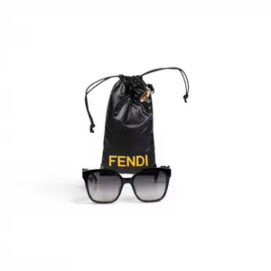 Pre-owned F26031808 Fendi Sunglasses Black Acetate Pre-owned F26031808 Fendi Sunglasses Black Acetate